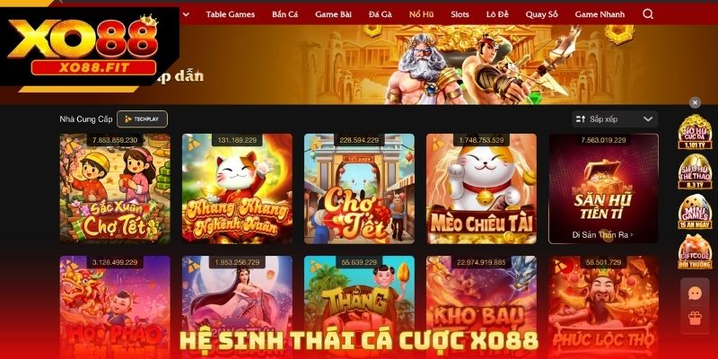 Hệ sinh thái cá cược Xo88